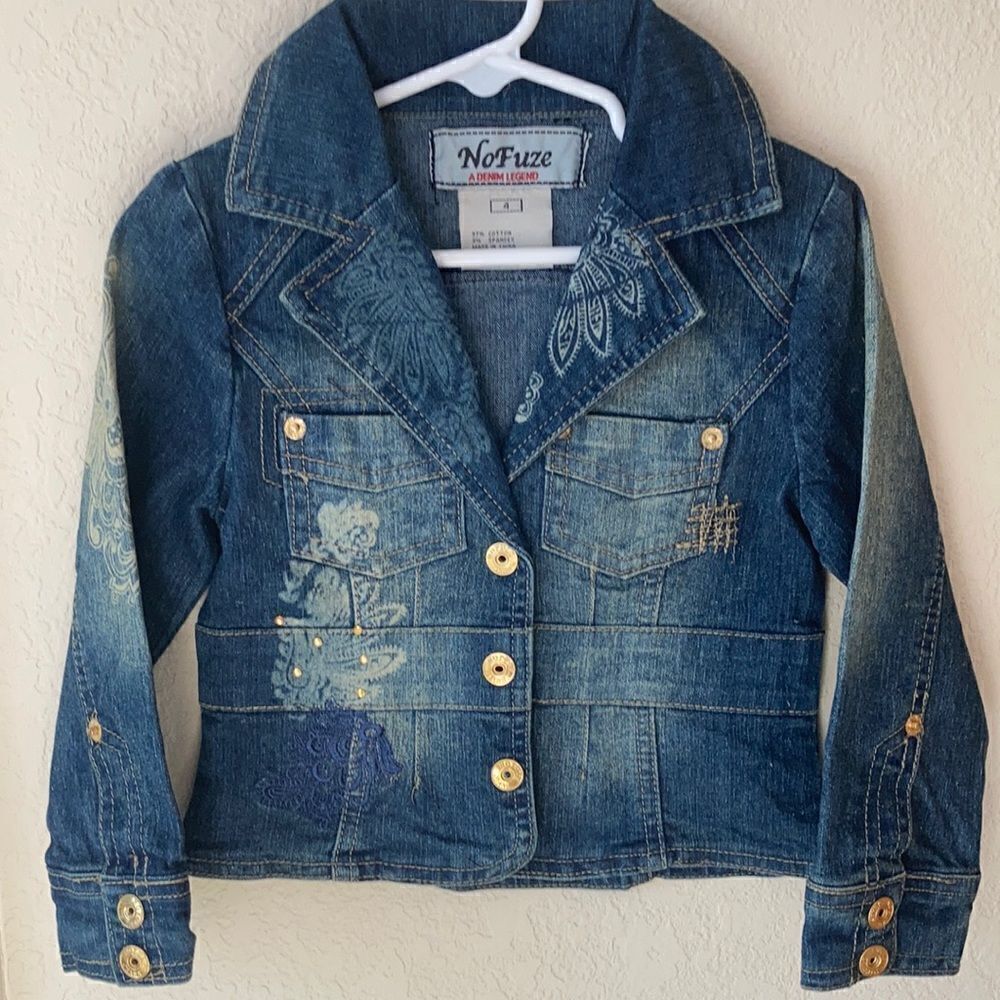 NoFuze Girls Jean Jacket